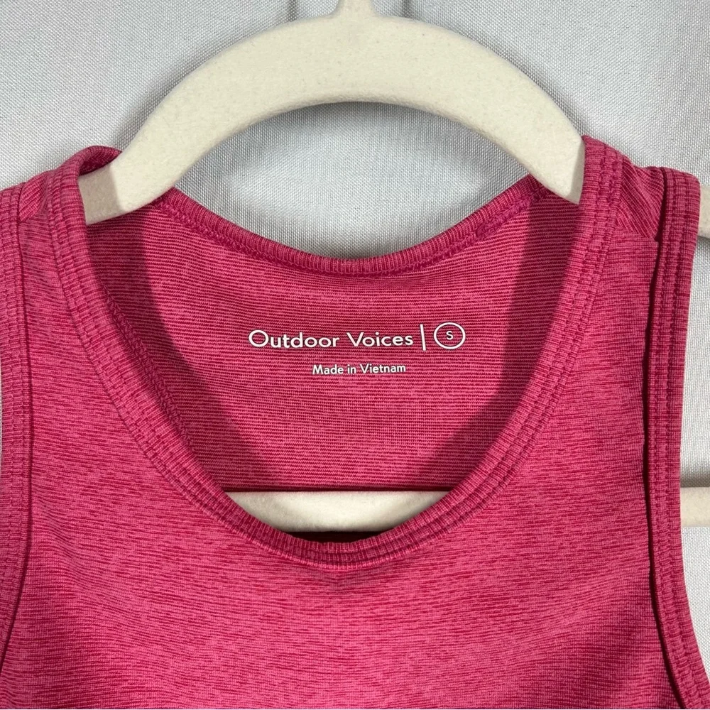 Outdoor Voices | Pink High Neck Sports Bra Non Padded Women’s Size Small
